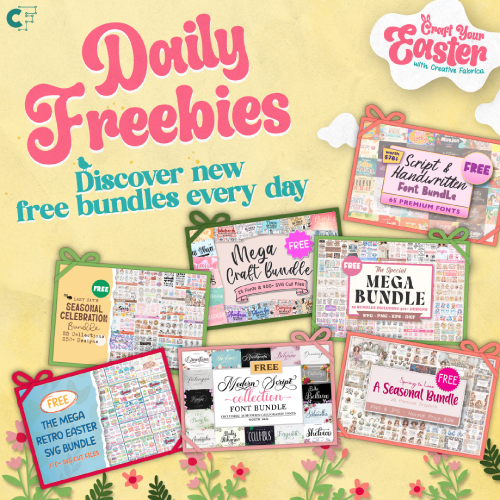 Daily freebies available on Creative Fabrica